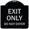 Signmission Exit Only Do Not Enter Heavy-Gauge Aluminum Architectural Sign, 18" H, BS-1818-24035 A-DES-BS-1818-24035 - alternate 1
